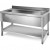 Commercial Pot Wash Sink Stainless steel 1 bowl Bottom shelf Splashback 1200mm Depth 700mm | TurcoBazaar VS127BS