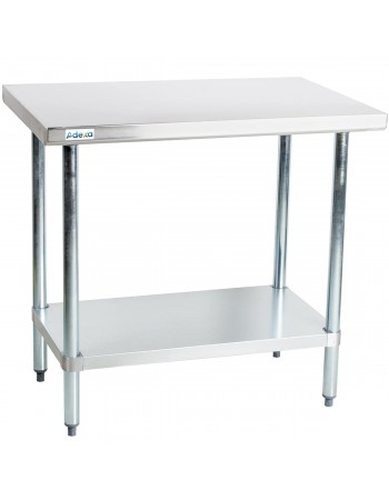 Commercial Work table Stainless steel Bottom shelf 1000x750x900mm | TurcoBazaar WTG750X1000