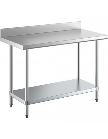 Commercial Stainless Steel Work Table Bottom shelf Upstand 1500x600x900mm | TurcoBazaar WT60150GB