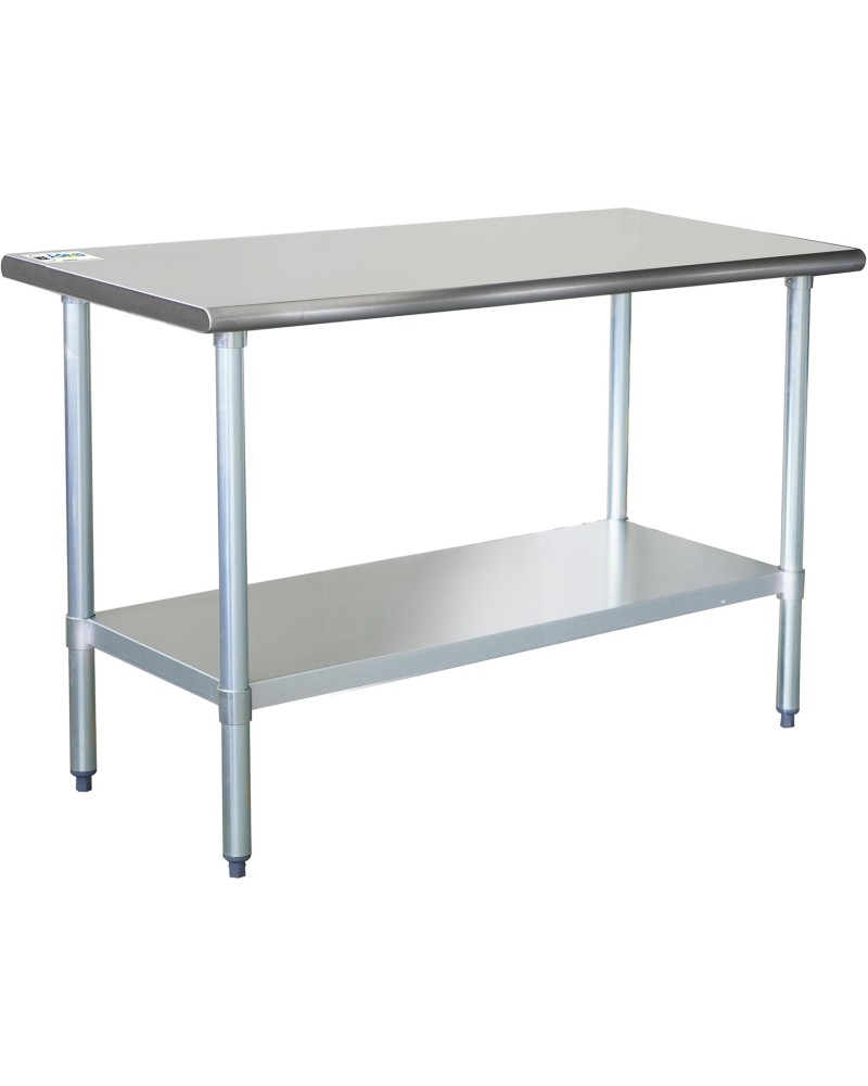 Commercial Work table Stainless steel Bottom shelf 1200x600x900mm | TurcoBazaar WTG600X1200