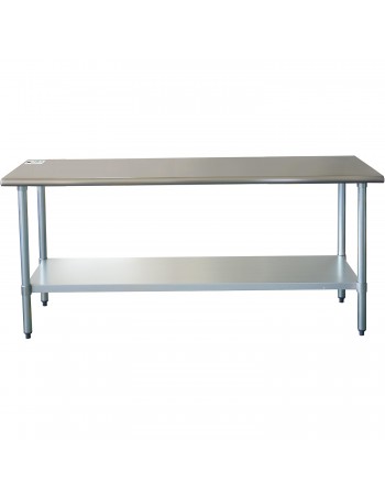 Commercial Work table Stainless steel Bottom shelf 1800x600x900mm | TurcoBazaar WTG600X1800