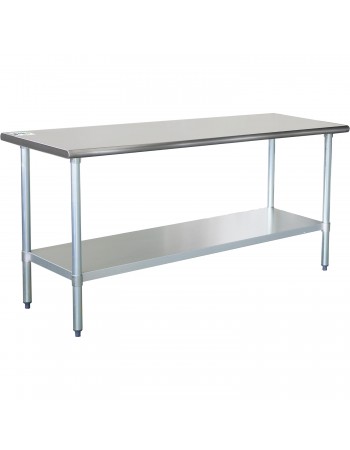 Commercial Work table Stainless steel Bottom shelf 1800x600x900mm | TurcoBazaar WTG600X1800