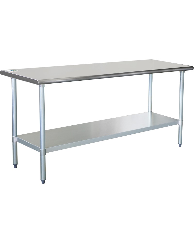Commercial Work table Stainless steel Bottom shelf 1800x600x900mm | TurcoBazaar WTG600X1800
