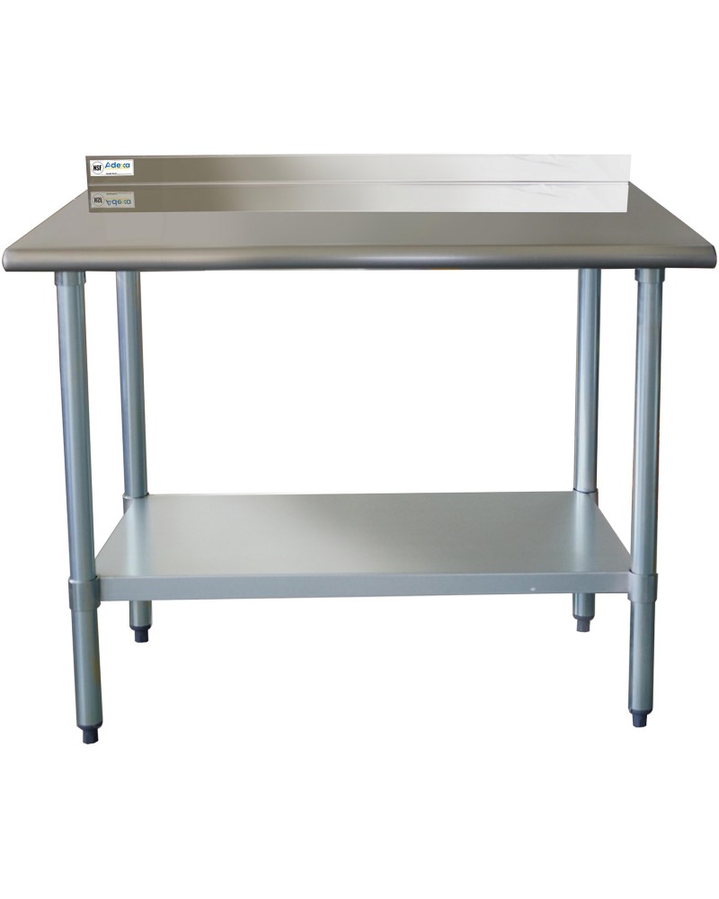 Commercial Work table Stainless steel Rear upstand Bottom shelf 600x600x900mm | TurcoBazaar WTG600X60050R
