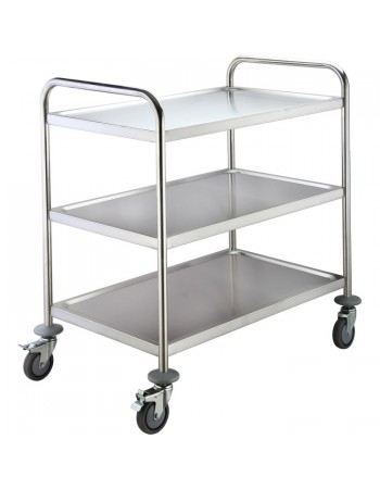 Commercial Stainless steel Service Trolley 3 tier 1000x600x940mm |  VS3R106 Commercial Stainless steel Service Trolley 3 tier 1000x600x940mm |  VS3R106
