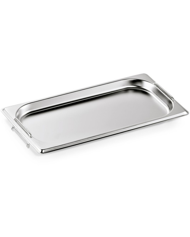 Stainless steel Gastronorm Pan with Handle GN1/4 Depth 20mm |  81420H