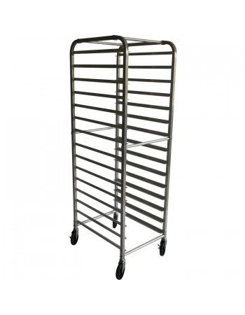 Rack/Tray/Pan Trolley Aluminium for 660x460x1753mm sheet pan 15 tier |  ALRK15 Rack/Tray/Pan Trolley Aluminium for 660x460x1753mm sheet pan 15 tier |  ALRK15