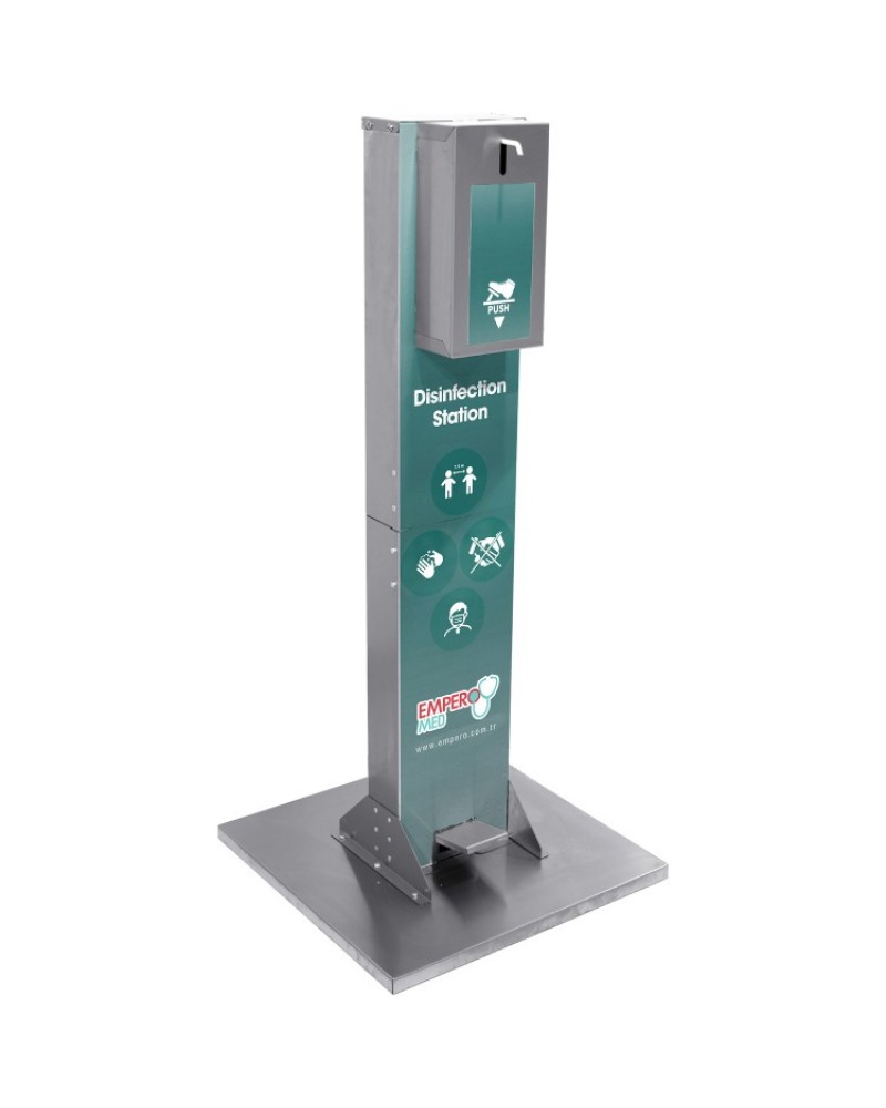 No-contact Disinfection Stand Stainless steel Height 1125mm | TurcoBazaar AYK001
