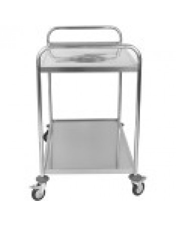 Commercial 2-Tier Stainless Steel Waste Sorting Trolley with Cutlery Tray Slot 1000×620×1000mm|  CG10062 Commercial 2-Tier Stainless Steel Waste Sorting Trolley with Cutlery Tray Slot 1000×620×1000mm|  CG10062