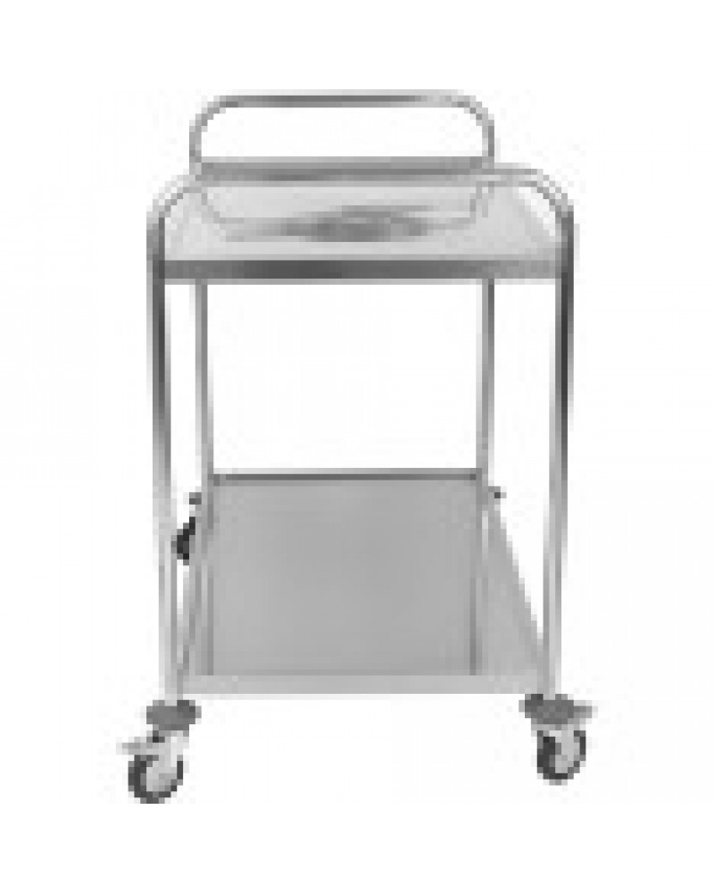 Commercial 2-Tier Stainless Steel Waste Sorting Trolley with Cutlery Tray Slot 1000×620×1000mm|  CG10062 Commercial 2-Tier Stainless Steel Waste Sorting Trolley with Cutlery Tray Slot 1000×620×1000mm|  CG10062