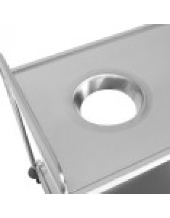 Commercial 2-Tier Stainless Steel Waste Sorting Trolley with Cutlery Tray Slot 1000×620×1000mm|  CG10062 Commercial 2-Tier Stainless Steel Waste Sorting Trolley with Cutlery Tray Slot 1000×620×1000mm|  CG10062