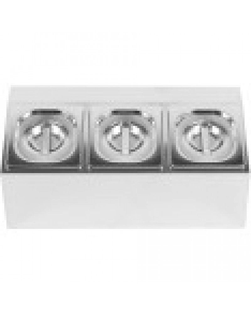 Commercial Condiment Holder including 3xGN1/6-100mm pans & lids | CHD03A Commercial Condiment Holder including 3xGN1/6-100mm pans & lids | CHD03A