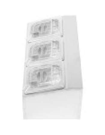 Commercial Condiment Holder including 3xGN1/6-100mm pans & fliptop lids | CHD03APCFL Commercial Condiment Holder including 3xGN1/6-100mm pans & fliptop lids | CHD03APCFL