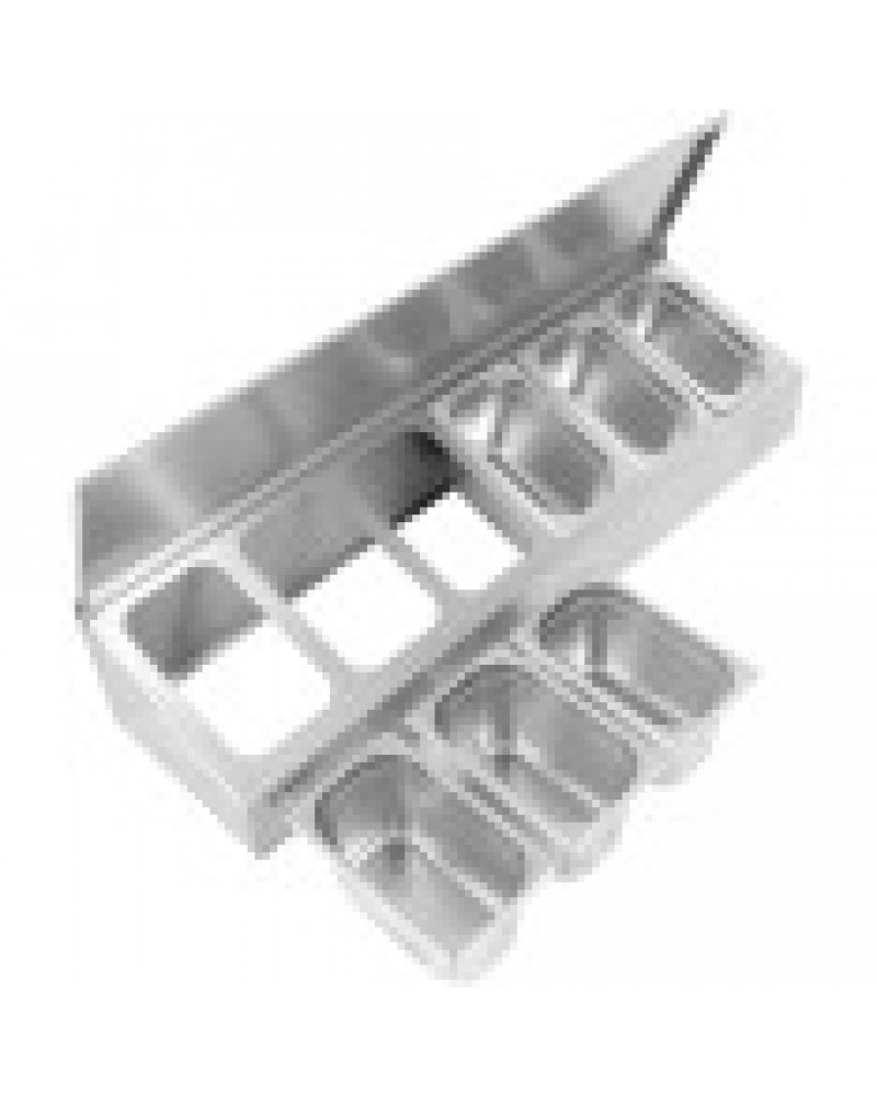 Commercial Condiment Holder with lid including 6xGN1/4-150mm containers Stainless steel | CHE06ADFL Commercial Condiment Holder with lid including 6xGN1/4-150mm containers Stainless steel | CHE06ADFL