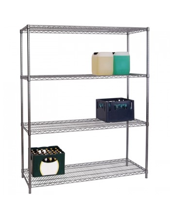 Commercial Stainless Steel Wire Shelving unit 4 tier 1200kg Width 1800mm Depth 450mm | SS18045180A4 Commercial Stainless Steel Wire Shelving unit 4 tier 1200kg Width 1800mm Depth 450mm | SS18045180A4