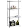 Commercial Stainless Steel Wire Shelving unit 4 tier 1200kg Width 900mm Depth 450mm |  SS9045180A4
