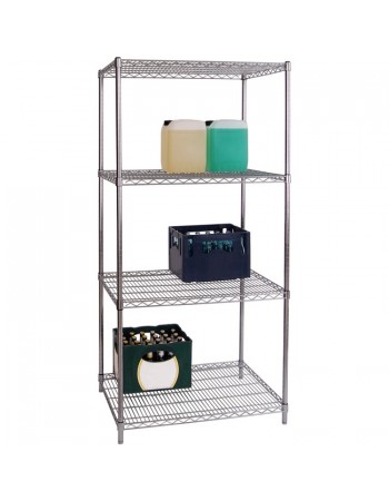 Commercial Stainless Steel Wire Shelving unit 4 tier 1200kg Width 900mm Depth 600mm |  SS9060180A4