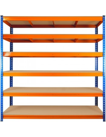 Industrial Shelving Unit Heavy duty 1800x600x1980mm 6 shelves 340 kg/shelf Powder coated steel | TurcoBazaar DX1800600 Industrial Shelving Unit Heavy duty 1800x600x1980mm 6 shelves 340 kg/shelf Powder coated steel | TurcoBazaar DX1800600