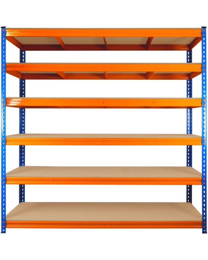 Industrial Shelving Unit Heavy duty 1800x450x1980mm 6 shelves 340 kg/shelf Powder coated steel | TurcoBazaar DX1800450