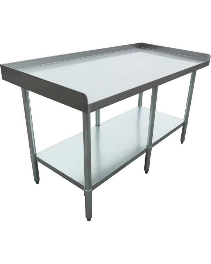 Commercial Equipment Stand / Low Height Table Stainless Steel Bottom shelf 3 Side Upstand 1500x600x600mm |  EES2460 Commercial Equipment Stand / Low Height Table Stainless Steel Bottom shelf 3 Side Upstand 1500x600x600mm |  EES2460