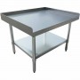 Commercial Equipment Stand / Low Height Table Stainless Steel Bottom shelf 3 Side Upstand 1220x600x600mm |  EES2448