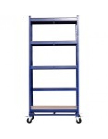 Commercial Blue Heavy Duty Mobile Shelving Unit 5 Shelves 875kg Loading Capacity 900x450x1800mm | TurcoBazaar KWH20 Commercial Blue Heavy Duty Mobile Shelving Unit 5 Shelves 875kg Loading Capacity 900x450x1800mm | TurcoBazaar KWH20