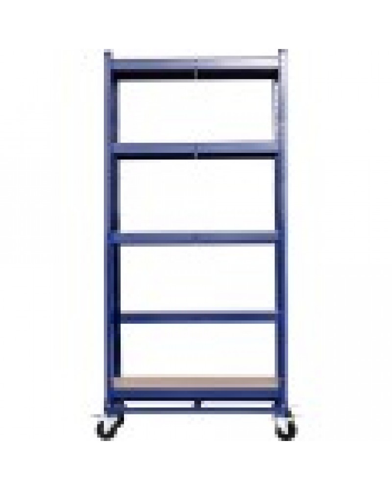 Commercial Blue Heavy Duty Mobile Shelving Unit 5 Shelves 875kg Loading Capacity 900x450x1800mm | TurcoBazaar KWH20 Commercial Blue Heavy Duty Mobile Shelving Unit 5 Shelves 875kg Loading Capacity 900x450x1800mm | TurcoBazaar KWH20