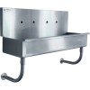 Multi-Station Hand Sink for 2 faucets Back splash Stainless steel | TurcoBazaar MSHS1748
