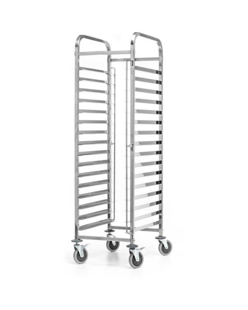 Rack/Tray/Pan Trolley Stainless steel Bakery 600x400mm 15 tier 470x620x1700mm | 19037 Rack/Tray/Pan Trolley Stainless steel Bakery 600x400mm 15 tier 470x620x1700mm | 19037