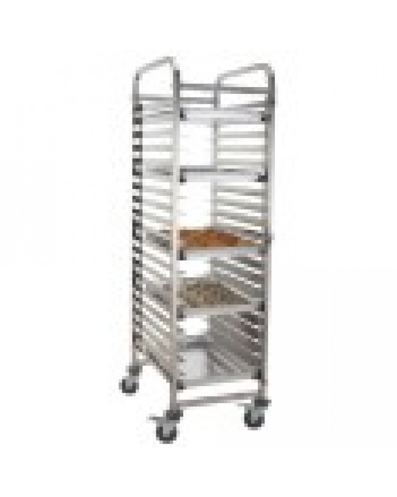 Rack/Tray/Pan Trolley Stainless steel Bakery 600x400mm 15 tier 470x620x1700mm | 19037 Rack/Tray/Pan Trolley Stainless steel Bakery 600x400mm 15 tier 470x620x1700mm | 19037