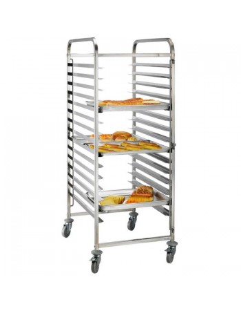 Rack/Tray/Pan Trolley Stainless steel for 30 x 600x400mm sheet pan 15 tier |  RT6430 Rack/Tray/Pan Trolley Stainless steel for 30 x 600x400mm sheet pan 15 tier |  RT6430