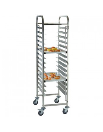 Rack/Tray/Pan Trolley Stainless steel for 660x460mm sheet pan 15 tier |  RT7515 Rack/Tray/Pan Trolley Stainless steel for 660x460mm sheet pan 15 tier |  RT7515