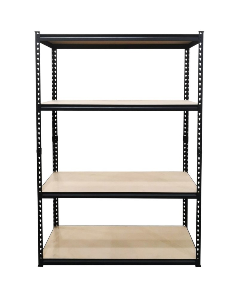 Industrial Shelving Unit Heavy duty 1500x450x1800mm 4 shelves 275 kg/shelf Black | TurcoBazaar SP1545BLACK