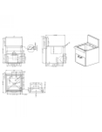 Hand Wash Sink with Faucet & Soap dispenser & Paper towel dispenser Back splash Stainless steel | TurcoBazaar SSHWS1614