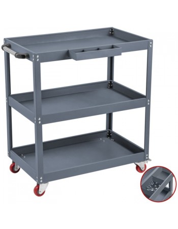 3 Tier Trolley Cart 750x355x730mm Steel |  TC3