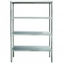 Professional Heavy Duty Shelving Unit Stainless steel Width 1400mm Depth 500mm 4 shelves |  THSS1450