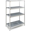 GN Shelving Unit 4 tier 600kg 800x360x1680mm Aluminium |  TS8036H