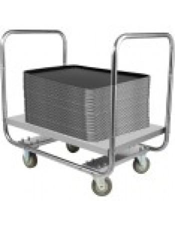 Commercial Dual-Handle Platform Truck Stainless Steel 800x500x750mm | WHDT8050 Commercial Dual-Handle Platform Truck Stainless Steel 800x500x750mm | WHDT8050