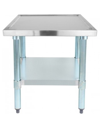 Stainless Steel Commercial Equipment Stand with Galvanised Undershelf & Marine Edges 1000x700x600mm | WHMT70100 Stainless Steel Commercial Equipment Stand with Galvanised Undershelf & Marine Edges 1000x700x600mm | WHMT70100