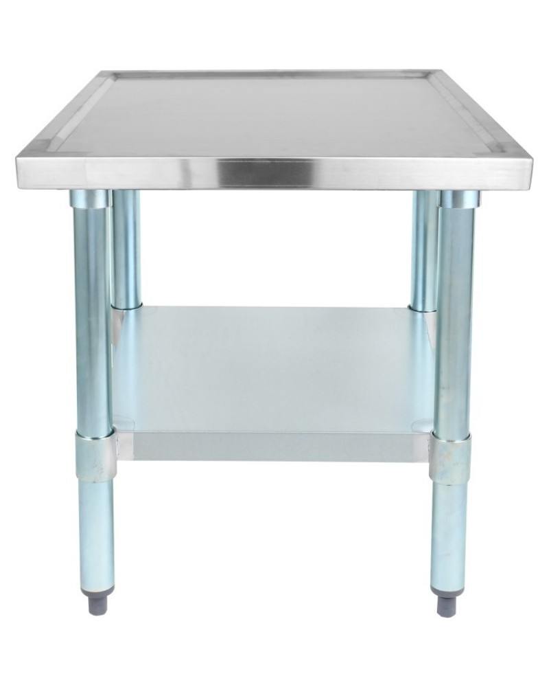 Stainless Steel Commercial Equipment Stand with Galvanised Undershelf & Marine Edges 1000x700x600mm | WHMT70100 Stainless Steel Commercial Equipment Stand with Galvanised Undershelf & Marine Edges 1000x700x600mm | WHMT70100