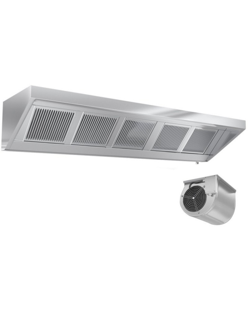 Wall type Extraction canopy with Filter & Fan & Lights & Speed control 2000x900x450mm | TurcoBazaar VH209F