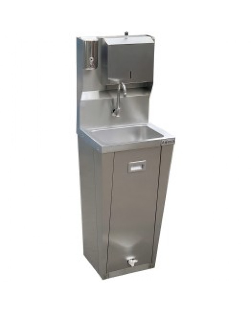 Commercial Stainless Steel Double Scrub Sink with Mirrors, Pedal Controls & Dual Faucets 1200x600x1800mm | TurcoBazaar YYKY1261 Commercial Stainless Steel Double Scrub Sink with Mirrors, Pedal Controls & Dual Faucets 1200x600x1800mm | TurcoBazaar YYKY1261