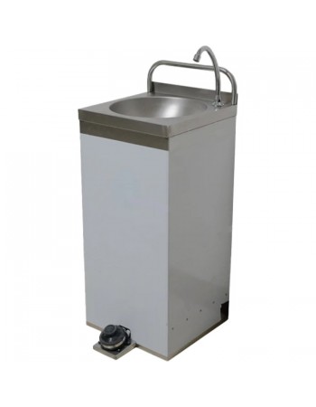 Stainless Steel Freestanding Hand Wash Sink with Foot Pedal 400x400x850mm | TurcoBazaar YLS30 Stainless Steel Freestanding Hand Wash Sink with Foot Pedal 400x400x850mm | TurcoBazaar YLS30