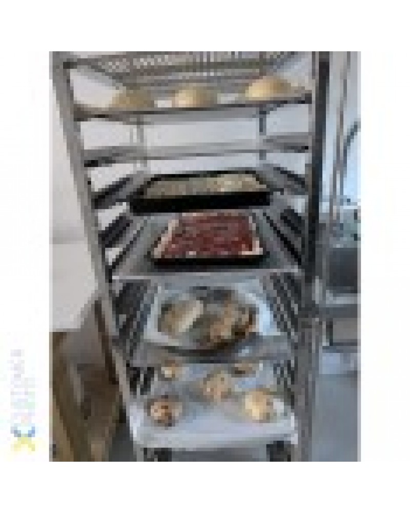 Rack/Tray/Pan Trolley Stainless steel Bakery 600x400mm 15 tier 470x620x1700mm | 19037 Rack/Tray/Pan Trolley Stainless steel Bakery 600x400mm 15 tier 470x620x1700mm | 19037