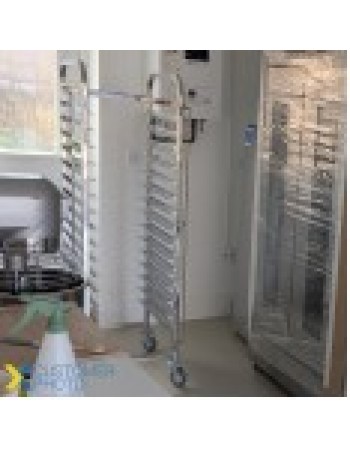 Rack/Tray/Pan Trolley Stainless steel Bakery 600x400mm 15 tier 470x620x1700mm | 19037 Rack/Tray/Pan Trolley Stainless steel Bakery 600x400mm 15 tier 470x620x1700mm | 19037