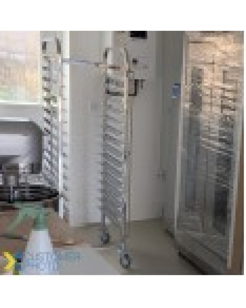 Rack/Tray/Pan Trolley Stainless steel Bakery 600x400mm 15 tier 470x620x1700mm | 19037 Rack/Tray/Pan Trolley Stainless steel Bakery 600x400mm 15 tier 470x620x1700mm | 19037