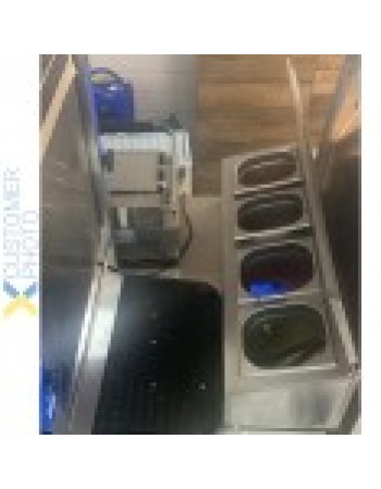 Commercial Condiment Holder with lid including 4xGN1/6-150mm containers Stainless steel |  CHD04ADFL