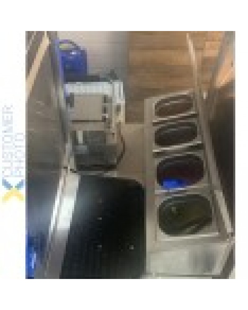 Commercial Condiment Holder with lid including 4xGN1/6-150mm containers Stainless steel |  CHD04ADFL