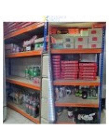Industrial Shelving Unit Heavy duty 1525x455x1980mm 4 shelves 400 kg/shelf Powder coated steel | TurcoBazaar TY4551525 Industrial Shelving Unit Heavy duty 1525x455x1980mm 4 shelves 400 kg/shelf Powder coated steel | TurcoBazaar TY4551525