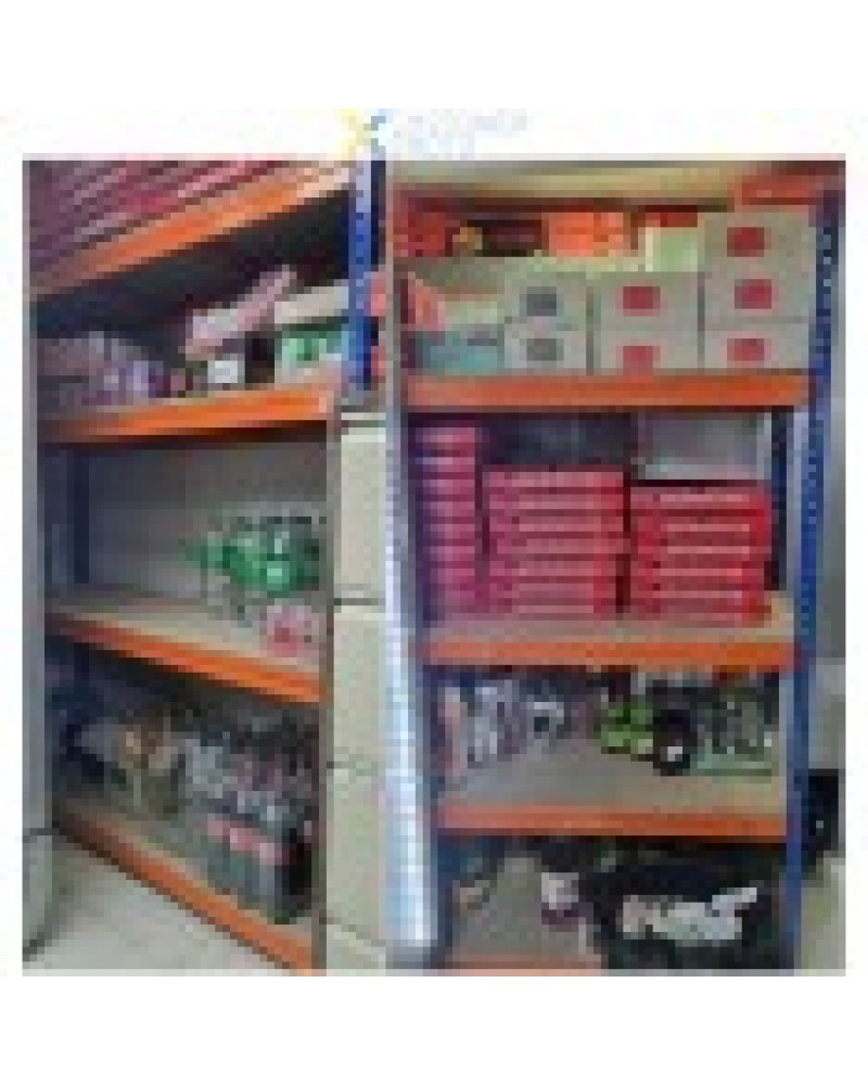 Industrial Shelving Unit Heavy duty 1525x455x1980mm 4 shelves 400 kg/shelf Powder coated steel | TurcoBazaar TY4551525 Industrial Shelving Unit Heavy duty 1525x455x1980mm 4 shelves 400 kg/shelf Powder coated steel | TurcoBazaar TY4551525
